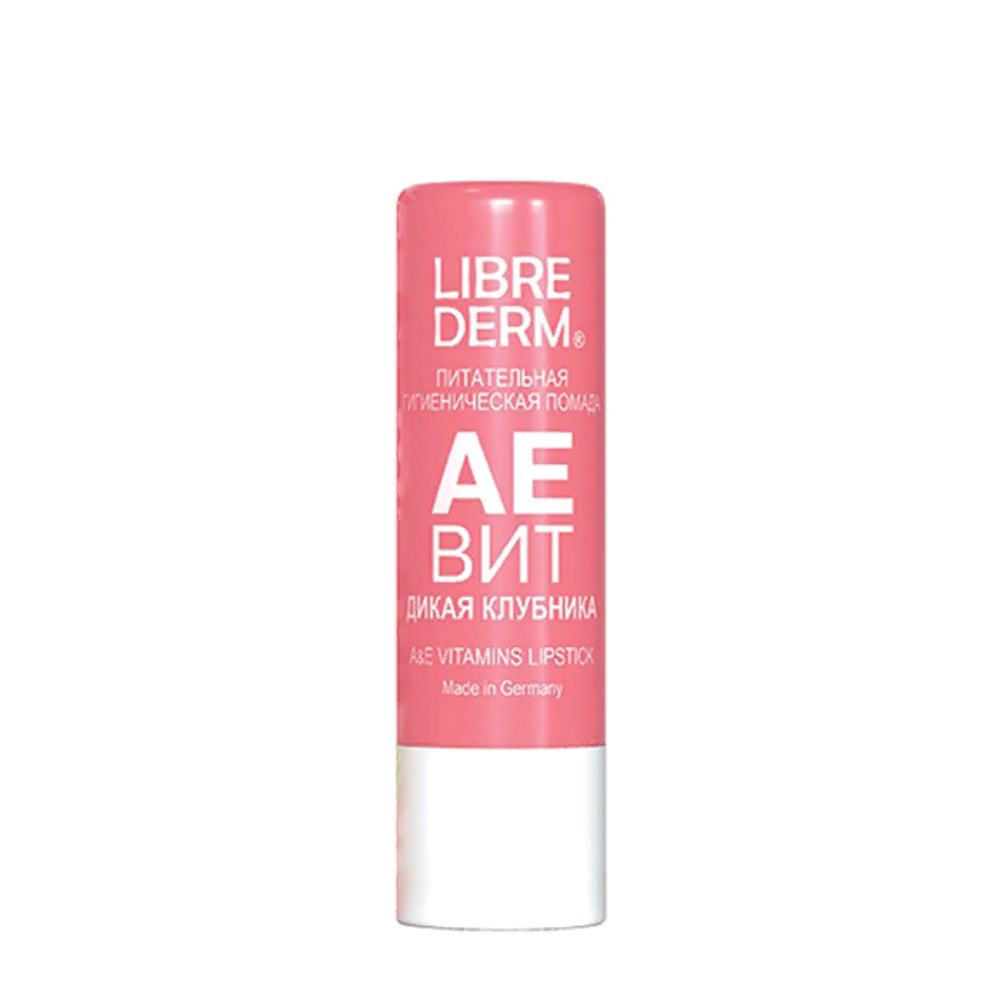 LIBREDERM Помада гигиеническая питательная, дикая клубника / AEVIT 4 г, фото 1