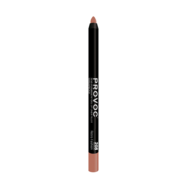 PROVOC Подводка гелевая в карандаше для губ, 208 темно-бежевый / Gel Lip Liner Retro Fashion 7 г, фото 1