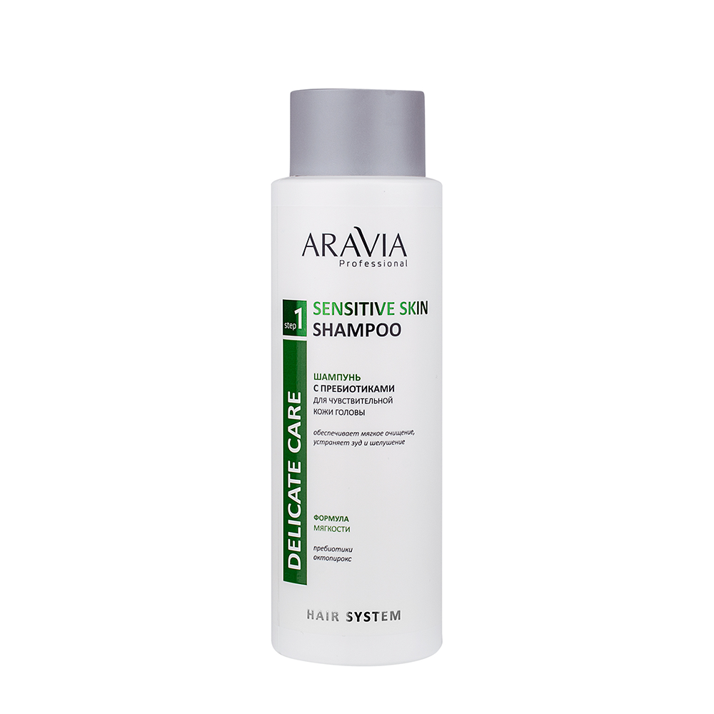 ARAVIA Professional Шампунь с пребиотиками для чувствительной кожи головы / Sensitive Skin Shampoo 400 мл, фото 1