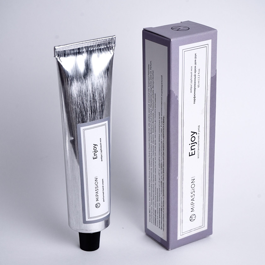 MIPASSIONcorp Крем парфюмированный для рук, амбра, дубовый мох / Enjoy MiPASSiON 65 мл, фото 2