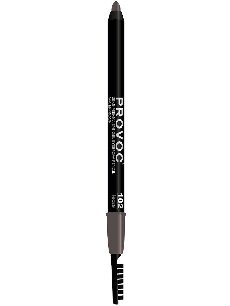 PROVOC Подводка гелевая в карандаше для бровей, 102 коричневый / Eye Brow Liner, фото 1