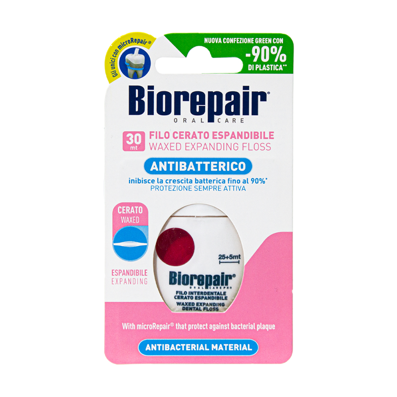 BIOREPAIR Нить зубная вощеная расширяющаяся / Filo Cerato Espandibile 30 м, фото 1