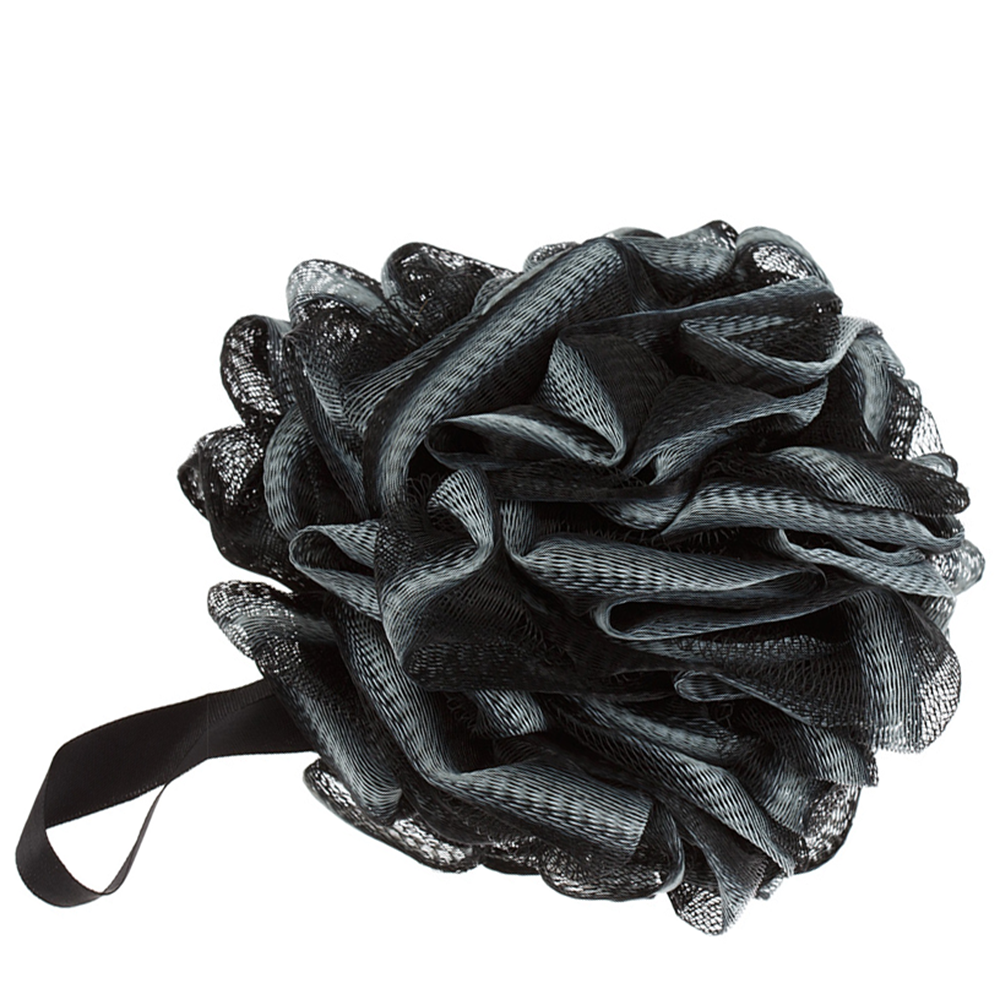 DEWAL BEAUTY Мочалка для тела, черная с белым 1 шт, фото 1