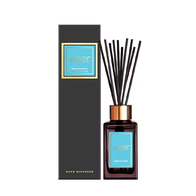 AREON Диффузор ароматический, аквамарин / HOME PERFUME STICKS PREMIUM Aquamarine 85 мл, фото 1