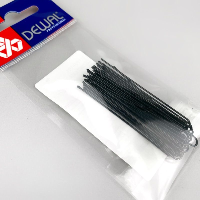 DEWAL PROFESSIONAL Шпильки черные, прямые 60 мм, 24 шт/уп (на блистере), фото 3