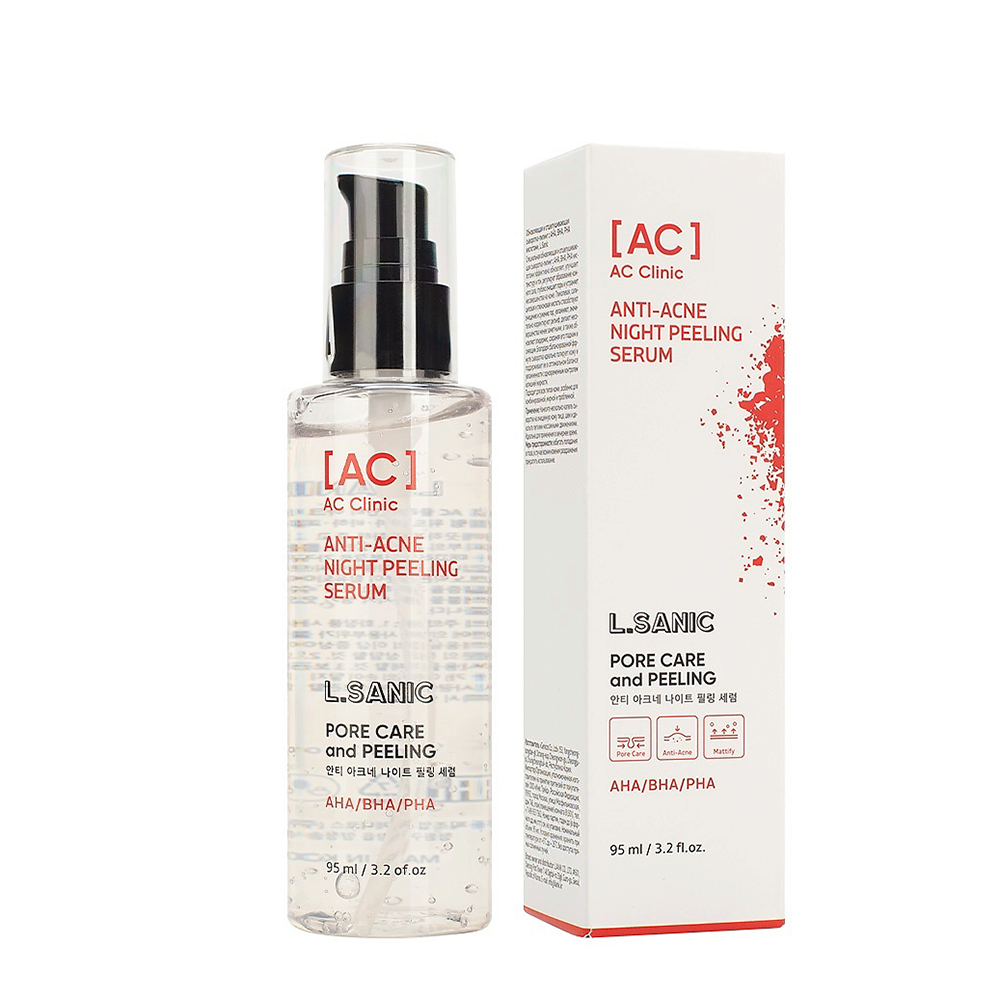 L.SANIC Сыворотка-пилинг обновляющая и отшелушивающая с AHA, BHA, PHA кислотами / L.Sanic 95 мл, фото 2