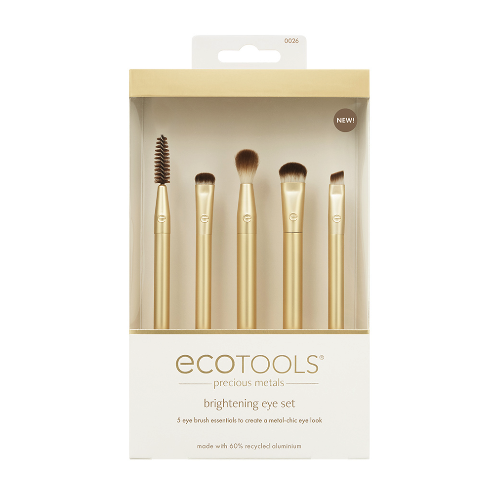 ECOTOOLS Набор кистей для макияжа глаз / Precious Metals Brightening Eye Set, фото 1