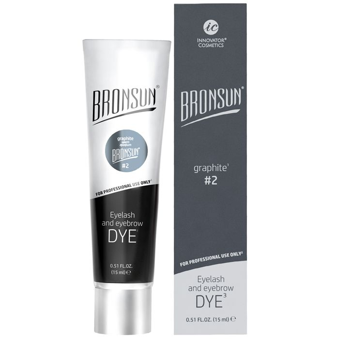BRONSUN Краска для ресниц и бровей, графит / BRONSUN #2 15 мл, фото 7