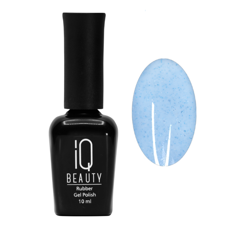 IQ BEAUTY 159 гель-лак каучуковый с кальцием / IQ BEAUTY Cerulean 10 мл, фото 1