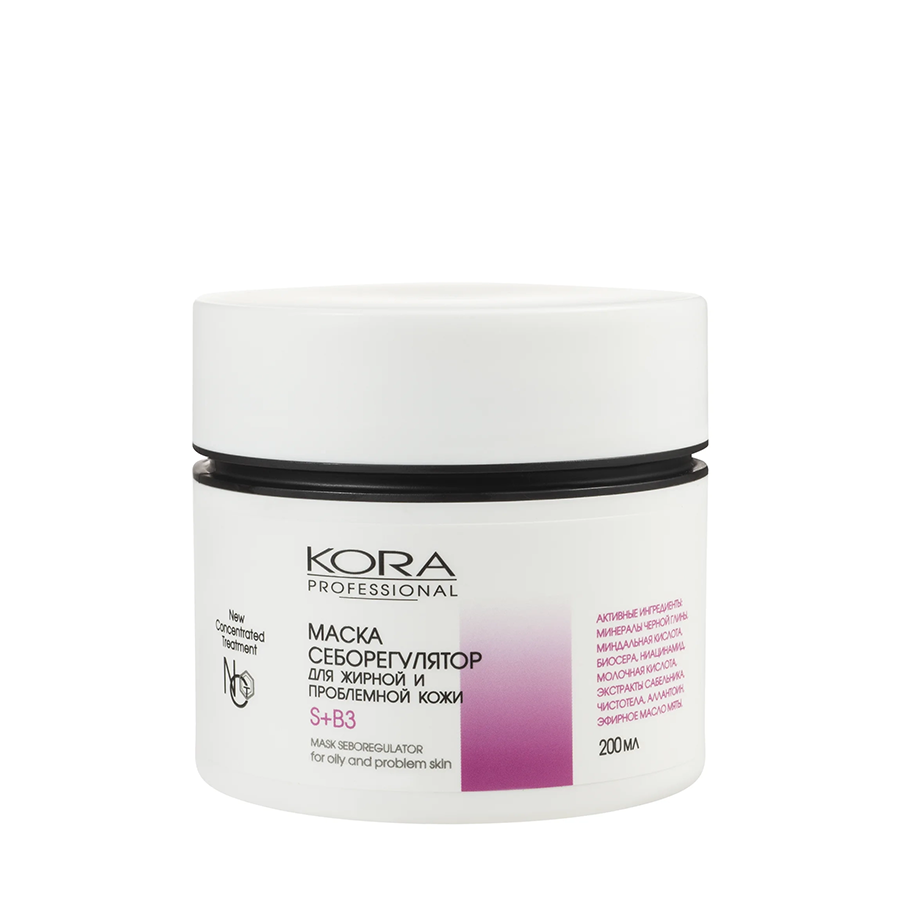 KORA Маска себорегулятор для жирной и проблемной кожи / KORA PROFESSIONAL 200 мл, фото 2