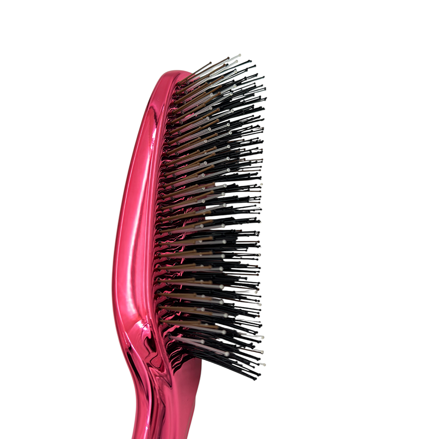 IWOU PROFESSIONAL Щетка-массажер для волос Малиновая, фото 4