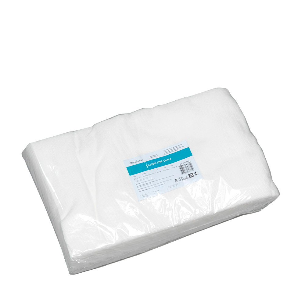 ЧИСТОВЬЕ Салфетка Cotto белый 20 х 30 см 100 шт, фото 4