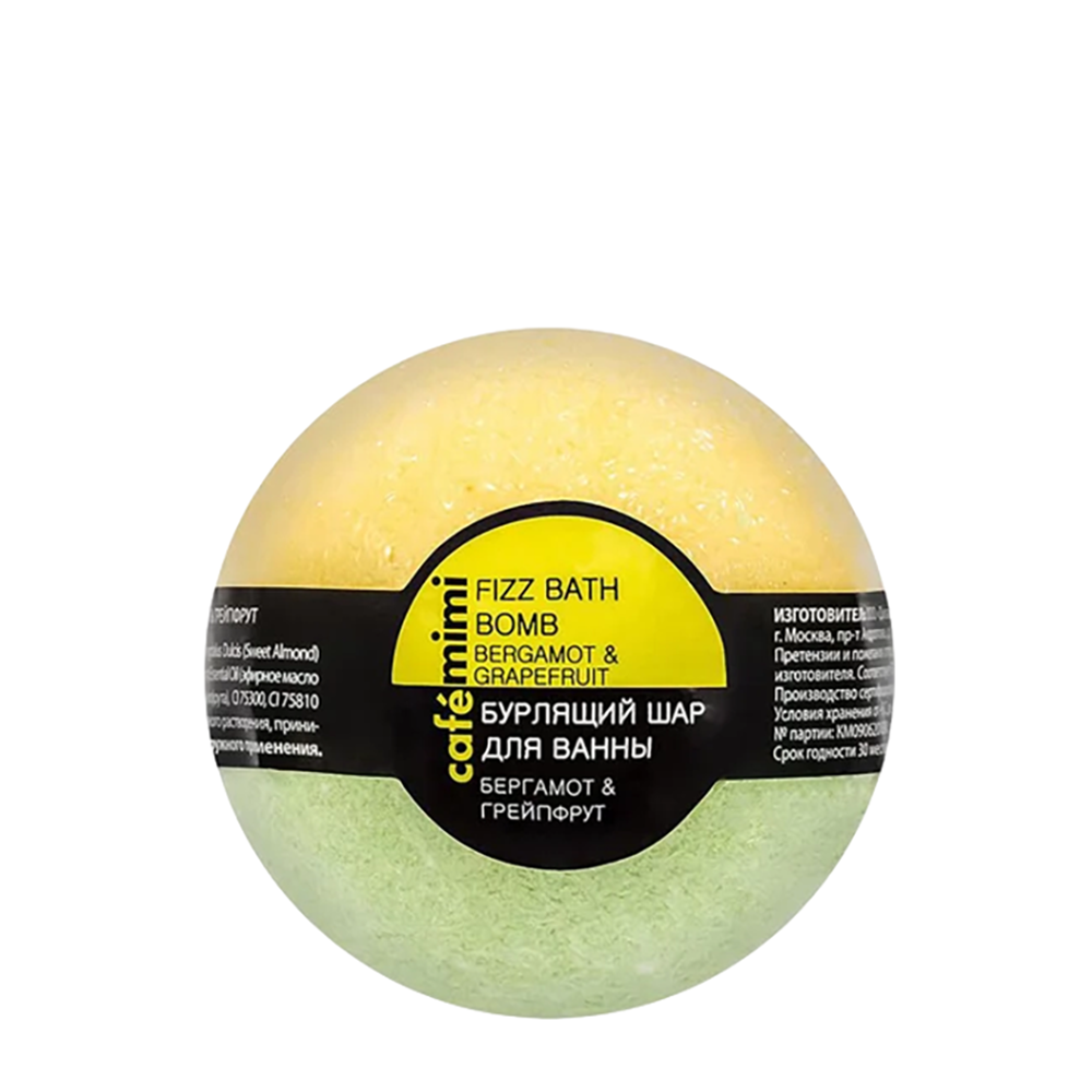 CAFE MIMI Шар бурлящий для ванны, бергамот и грейпфрут / CAFE MIMI 120 гр, фото 1