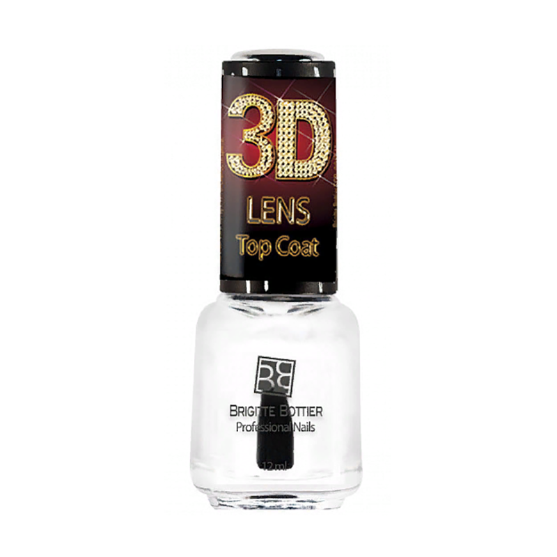 BRIGITTE BOTTIER Покрытие топовое для ногтей / 3D Lens Top Coat LTC 12 мл, фото 2