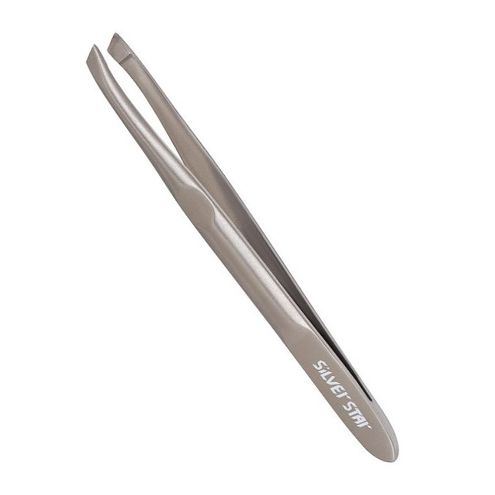 SILVER STAR Пинцет косой, прямой / CLASSIC, фото 1