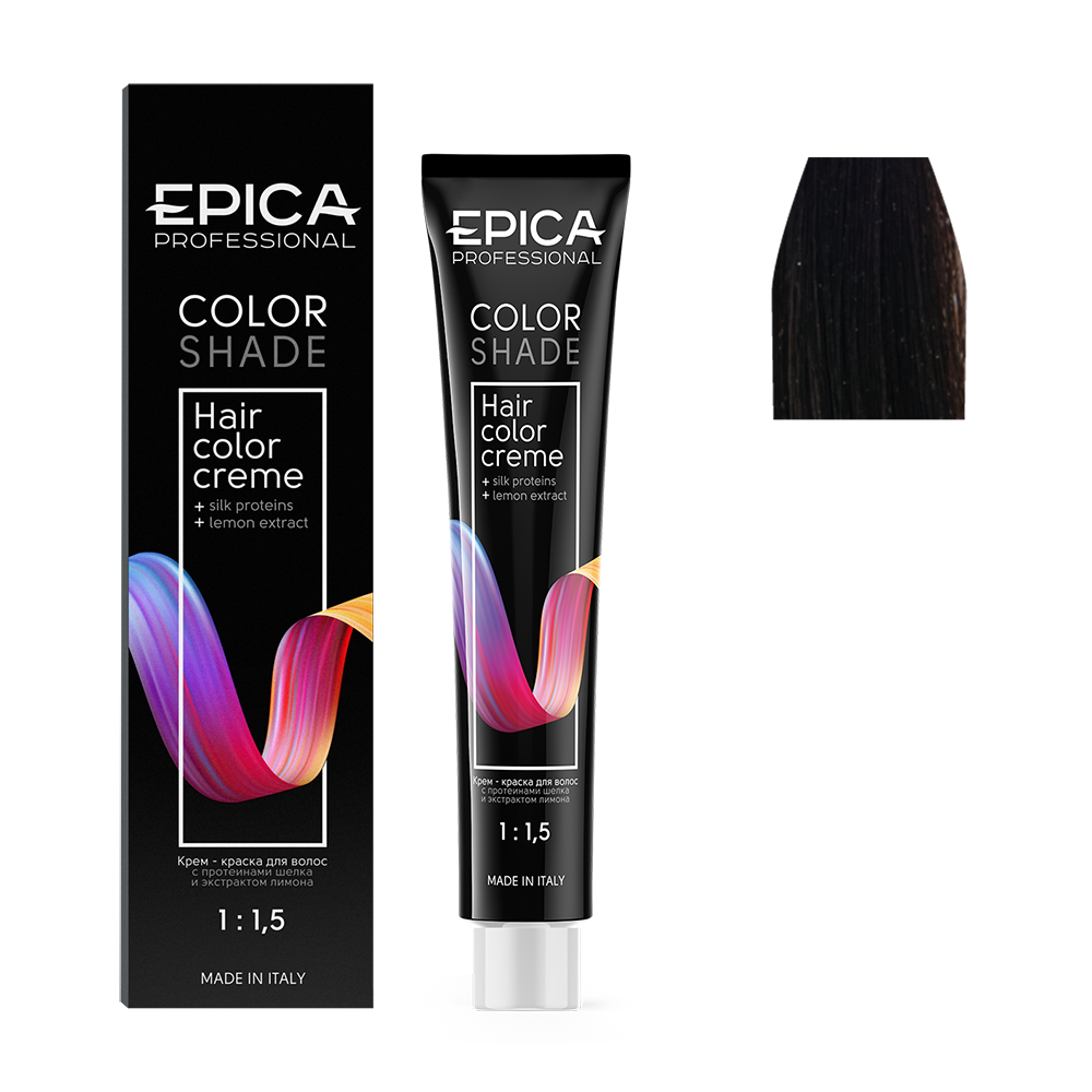 EPICA PROFESSIONAL 4.73 крем-краска для волос, шатен шоколадно-золотистый / Colorshade 100 мл, фото 2