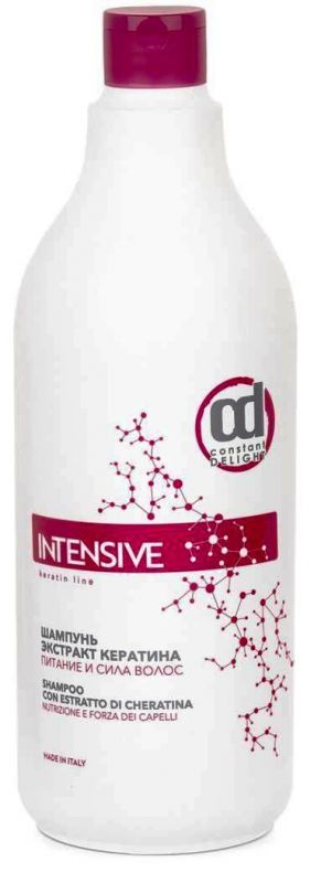 CONSTANT DELIGHT Шампунь с экстрактом кератина, питание и сила волос / INTENSIVE 1000 мл, фото 1