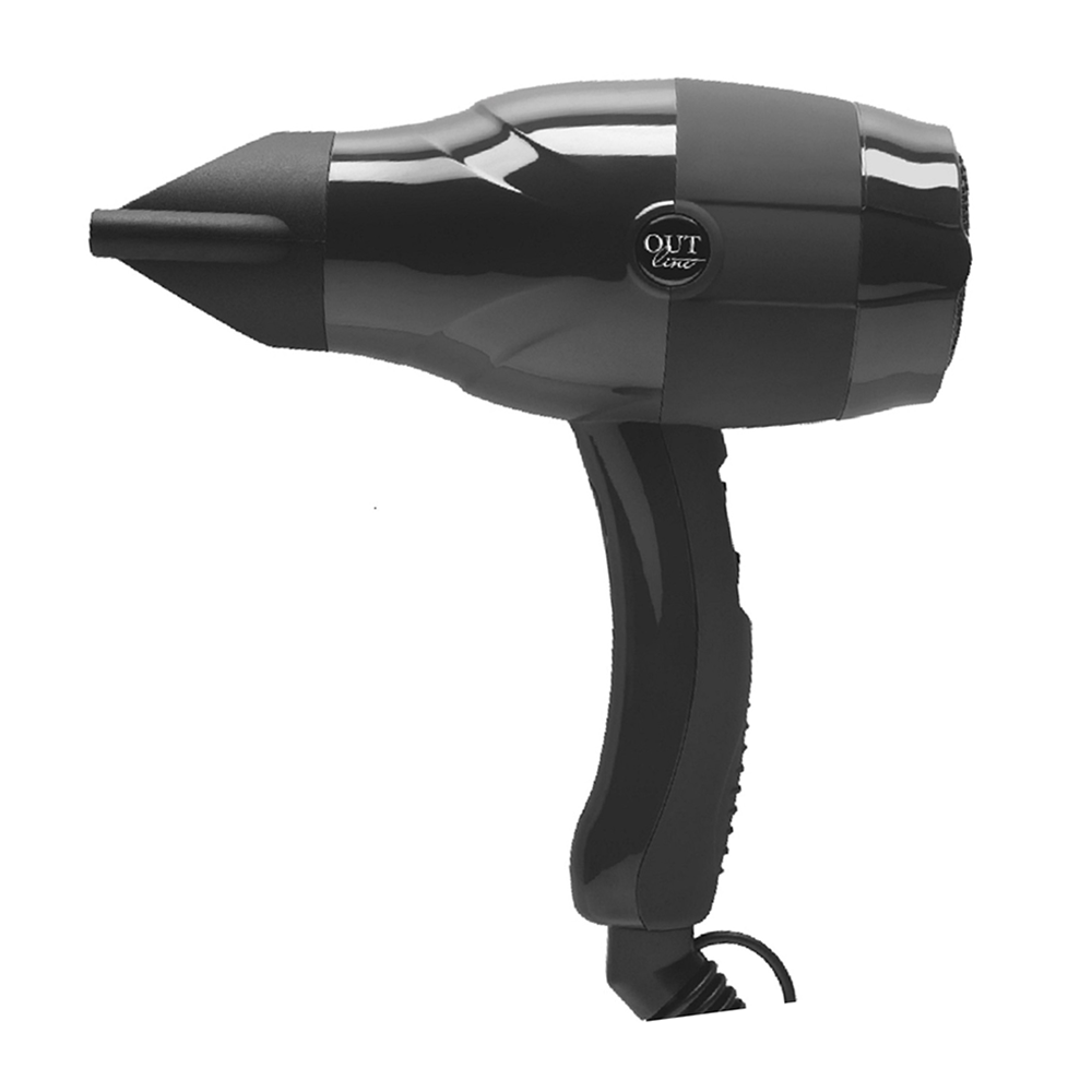 BE-UNI PROFESSIONAL Фен для волос OutLine, черный с диффузором, 2000-2200W, фото 1