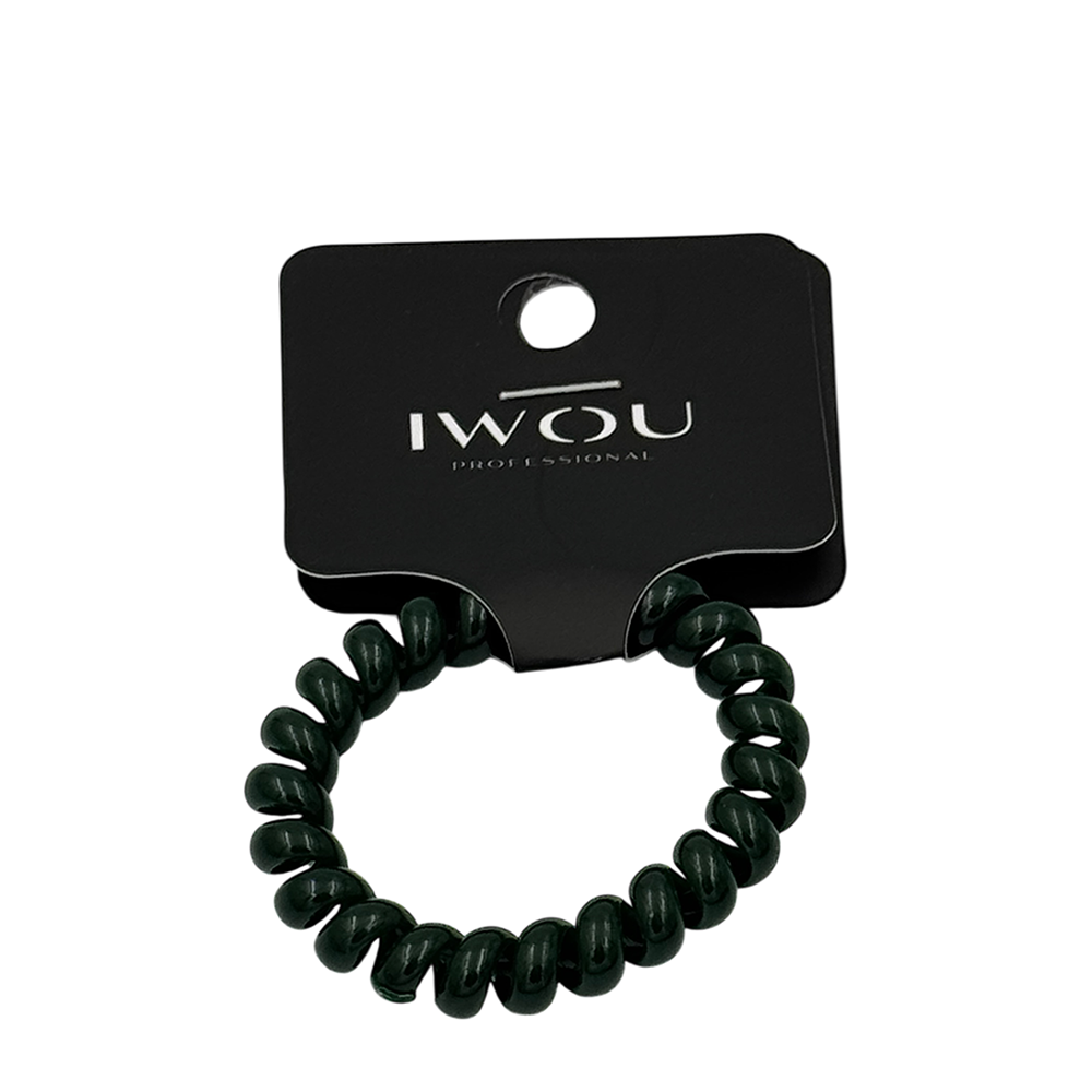 IWOU PROFESSIONAL Резинка пружинка Глянец зеленая 1шт, фото 1