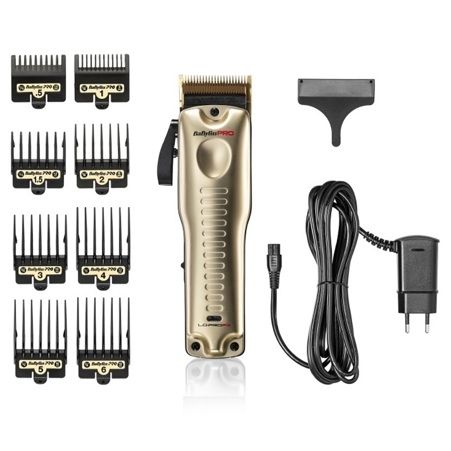 BABYLISS PRO Машинка для стрижки BaByliss PRO LO-PROFX GOLD, 0,7 -3,5 мм, аккумуляторно-сетевая, фото 5