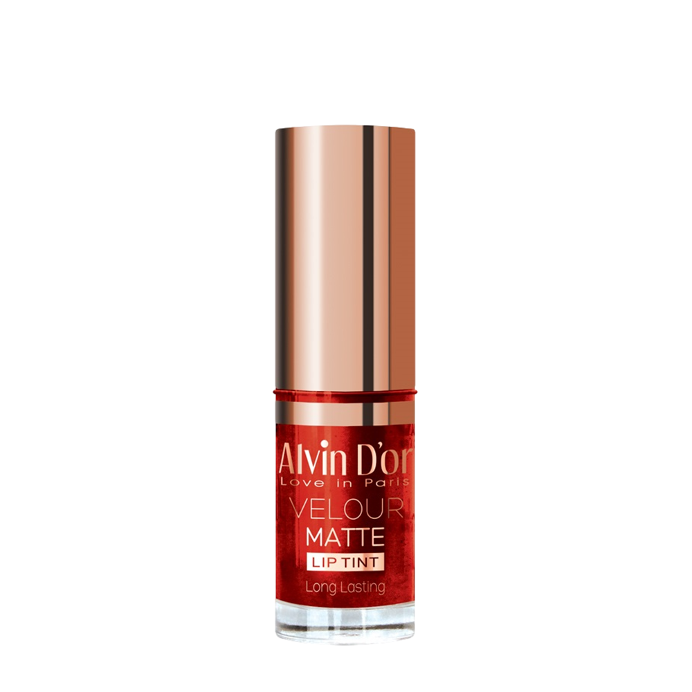 ALVIN D'OR Тинт стойкий для губ с матовым финишем, тон 01 клюква / velour matt lip tint long lasting 5 мл, фото 1