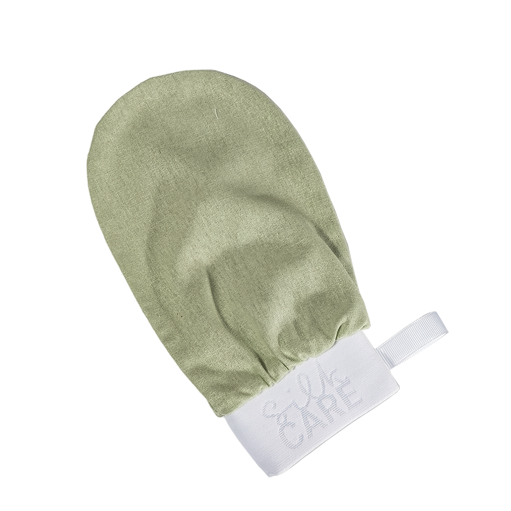 SILK CARE Варежка шелковая для пилинга лайм / Silk Care Wild Silk, фото 2