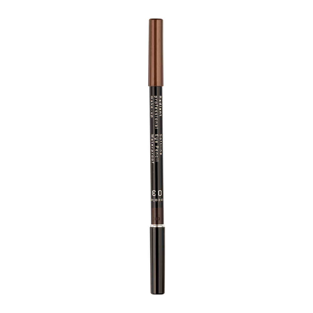 RADIANT PROFESSIONAL MAKE-UP Карандаш для глаз водостойкий, 03 шоколад / Softline Eye Pencil Waterproof 1,2 гр, фото 2