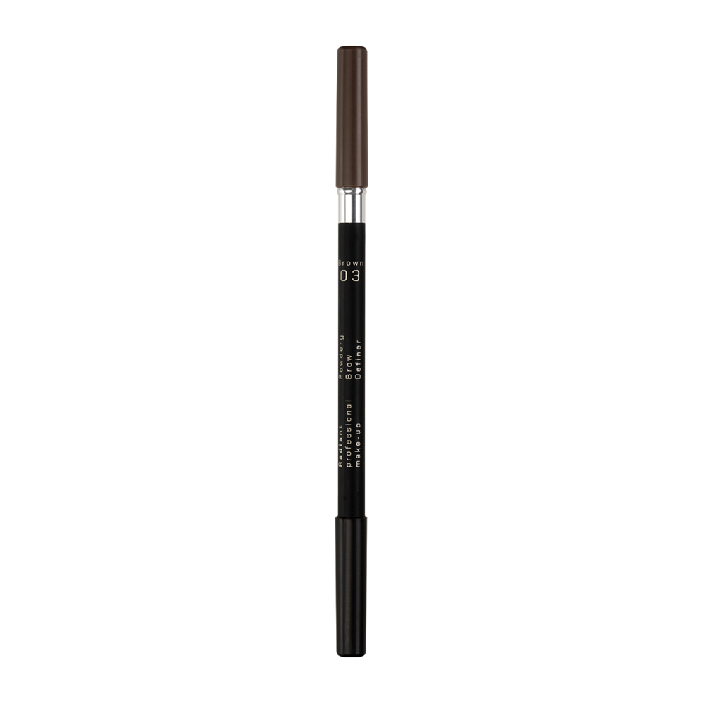 RADIANT PROFESSIONAL MAKE-UP Карандаш пудровый для бровей, 03 коричневый / Powdery Brow Definer 1,19 гр, фото 2
