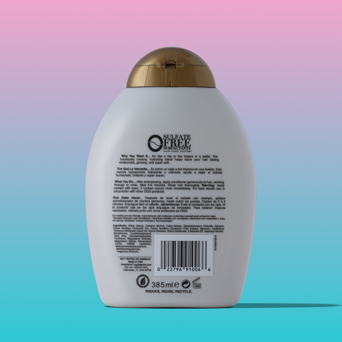 OGX Кондиционер питательный с кокосовым молоком / Nourishing Coconut Milk Conditioner 385 мл, фото 2