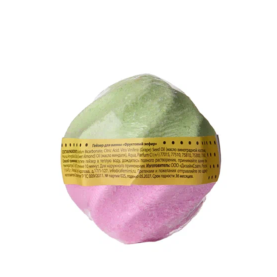 CAFE MIMI Гейзер для ванны, фруктовый зефир / CAFE MIMI 90 гр, фото 2