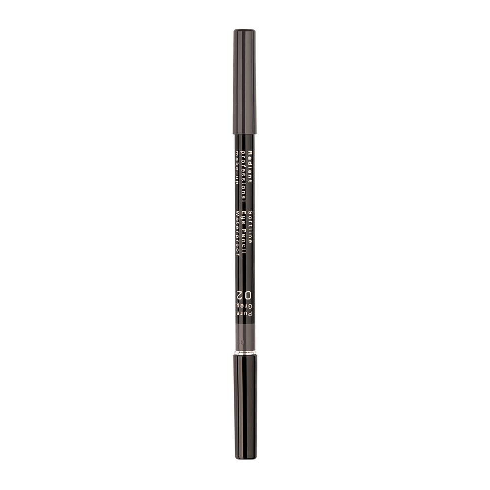 RADIANT PROFESSIONAL MAKE-UP Карандаш для глаз водостойкий, 02 серый / Softline Eye Pencil Waterproof 1,2 гр, фото 2