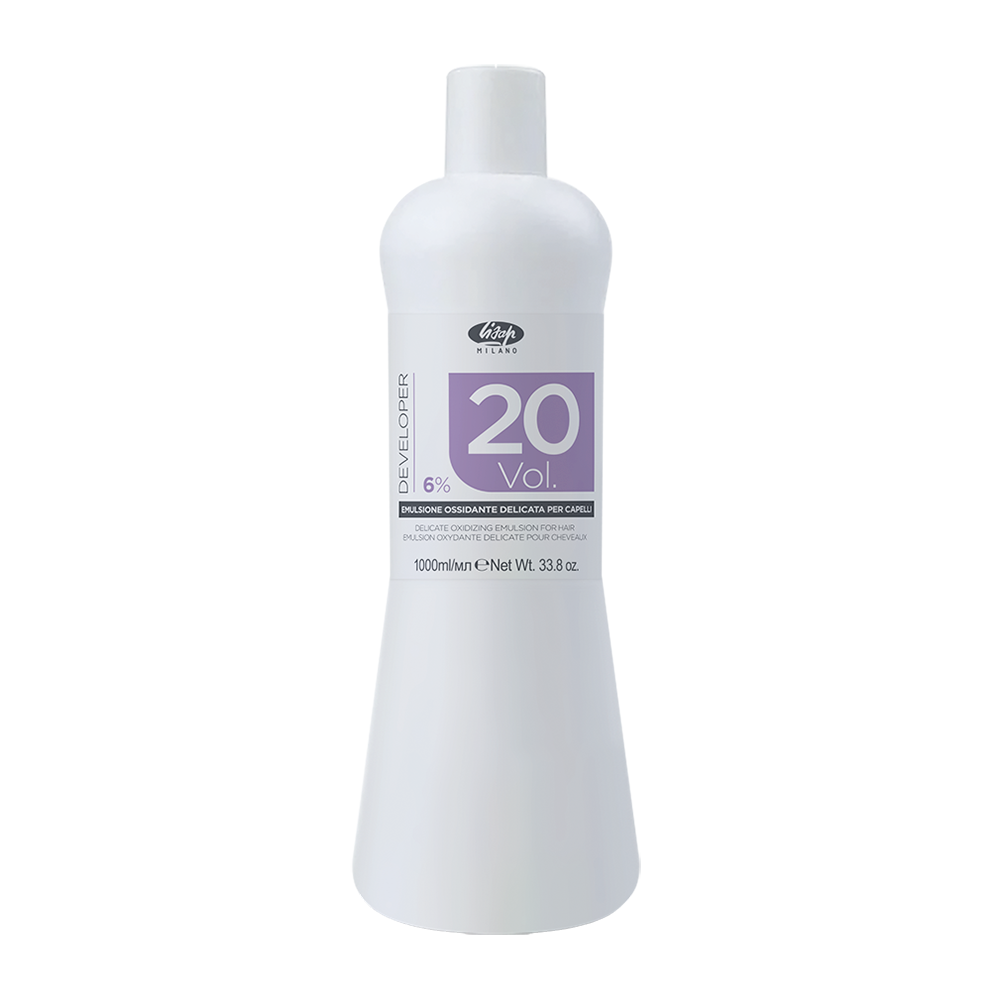 LISAP MILANO Оксидант-лосьон для волос 6% / Delicate Oxidizing Emulsion for hair 20 vol 1000 мл, фото 1