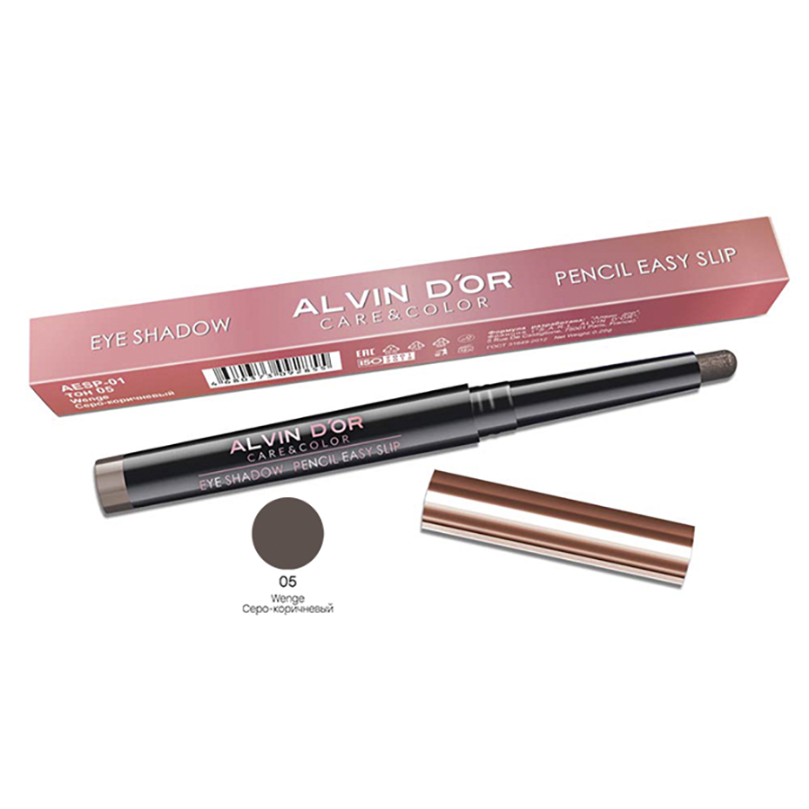 ALVIN D'OR Тени-карандаш для век, тон 05 / Pencil easy slip wenge 0,29 гр, фото 2