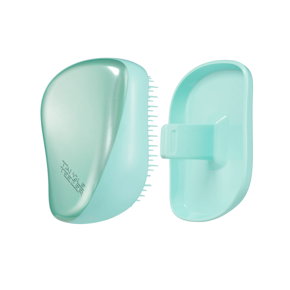 TANGLE TEEZER Расческа для волос / Compact Styler Frosted Teal Chrome, фото 8