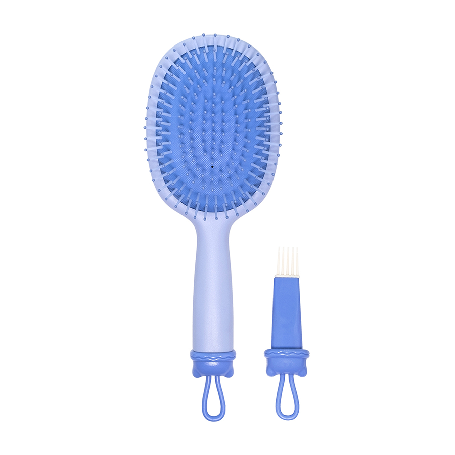 SOLOMEYA Расческа массажная для волос милый мишка, голубая / Cute Bear Massage Hair Brush Blue, фото 2