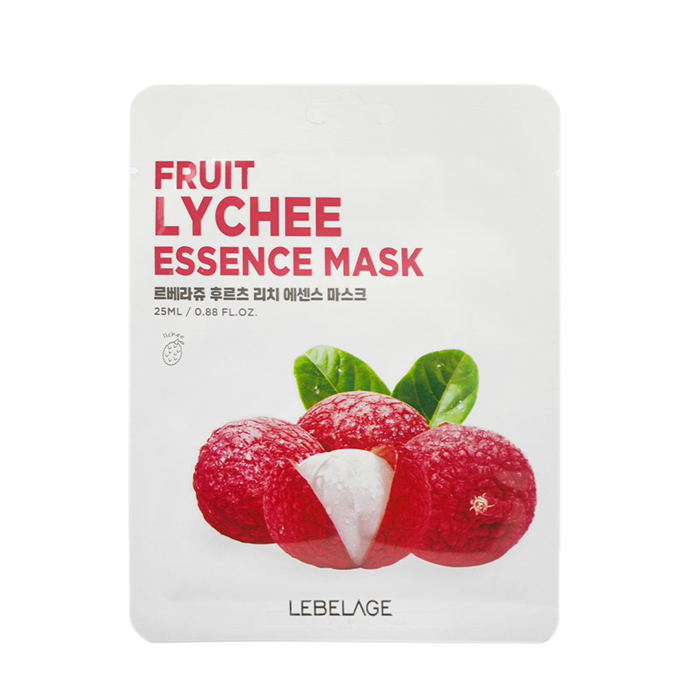 LEBELAGE Маска тканевая для лица с экстрактом личи / Lebelage Fruit Lychee Essence Mask 25 мл, фото 1