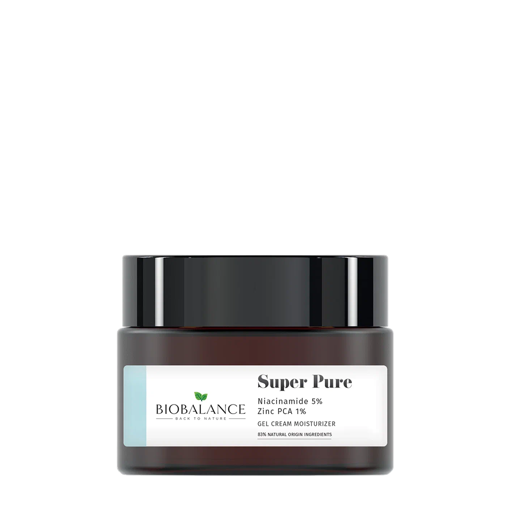 BIOBALANCE Гель-крем для лица с ниацинамидом 5% + цинк 1% / SUPER PURE GEL CREAM 50 мл, фото 1