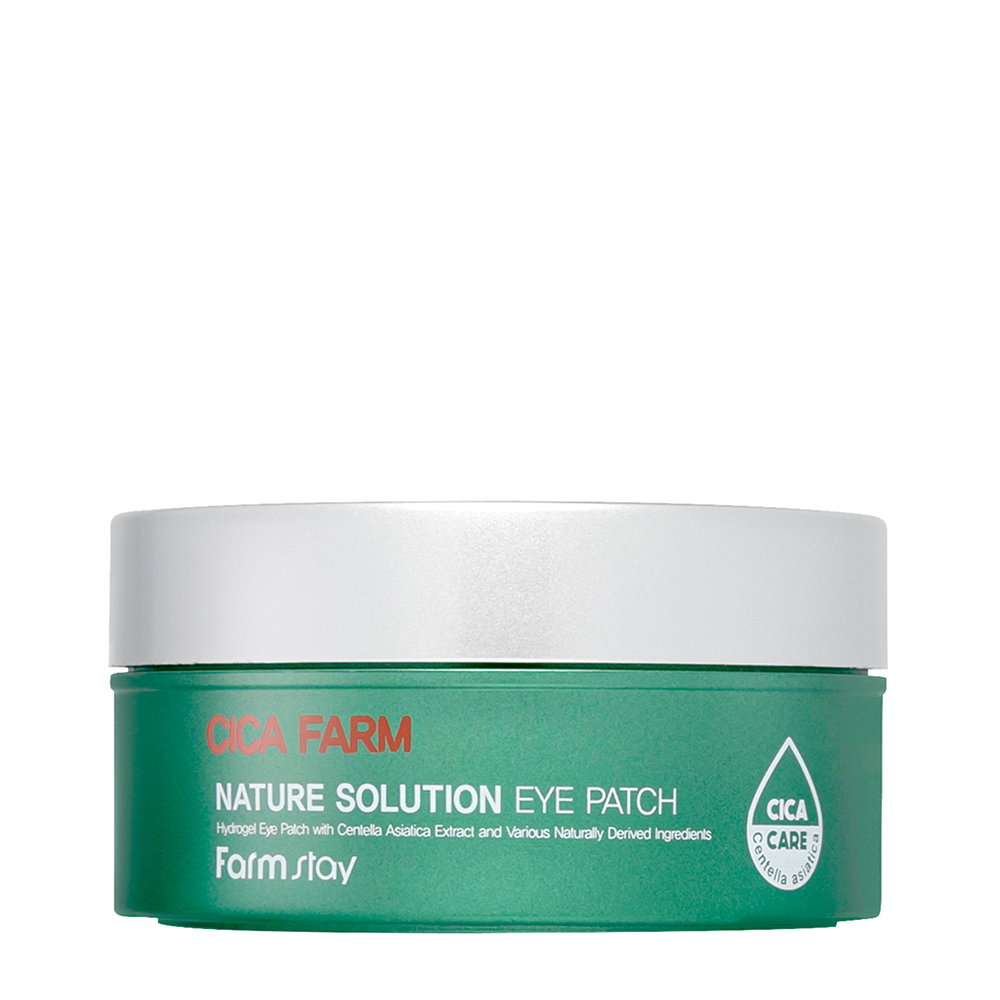 FARMSTAY Патчи гидрогелевые для глаз с центеллой / Cica Farm Nature Solution Eye Patch 60 шт, фото 1