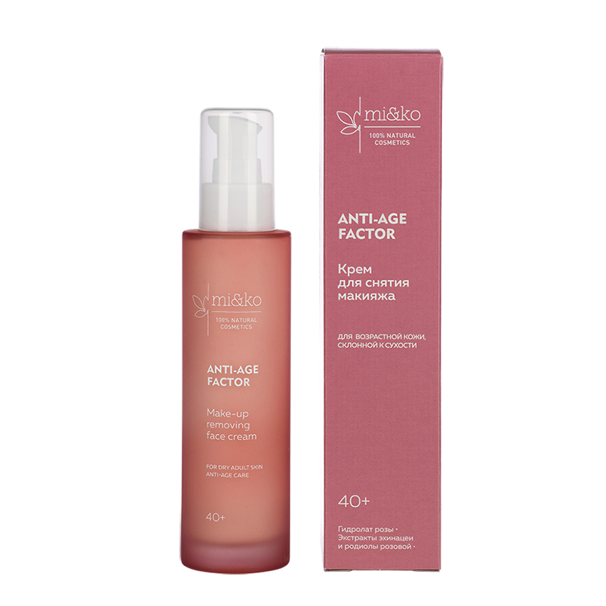 MI&KO Крем для снятия макияжа / Anti-Age Factor Make-up removing face cream 100 мл, фото 2