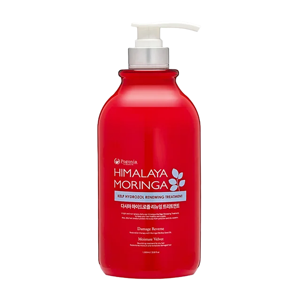POGONIA Кондиционер для объема волос с маслом моринги и гидролатом водорослей / Himalaya Moringa Kelp Hydrozol 1000 мл, фото 1