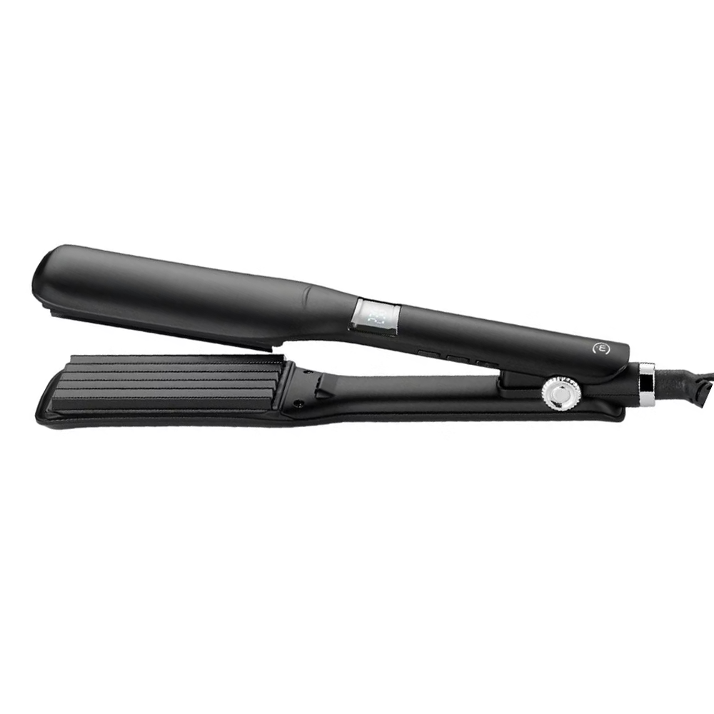 MELON PRO Щипцы-гофре для волос LAMIA Wave, черный, керамо-турмалиновое покрытие, термочехол, фото 1