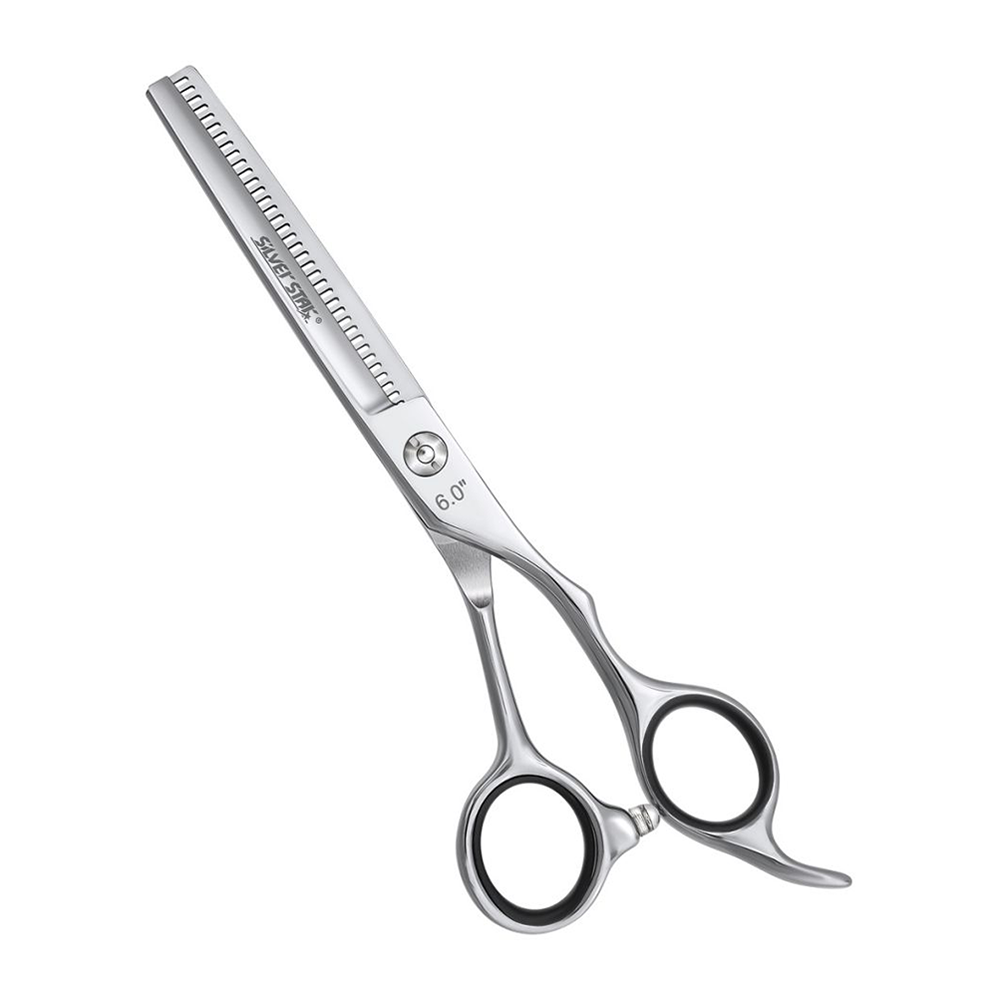 SILVER STAR Ножницы филировочные односторонние эргономичные 6