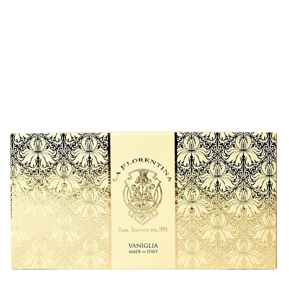 LA FLORENTINA Набор мыла Золотое Кружево, ваниль / Gold Lace 3*150 гр, фото 1