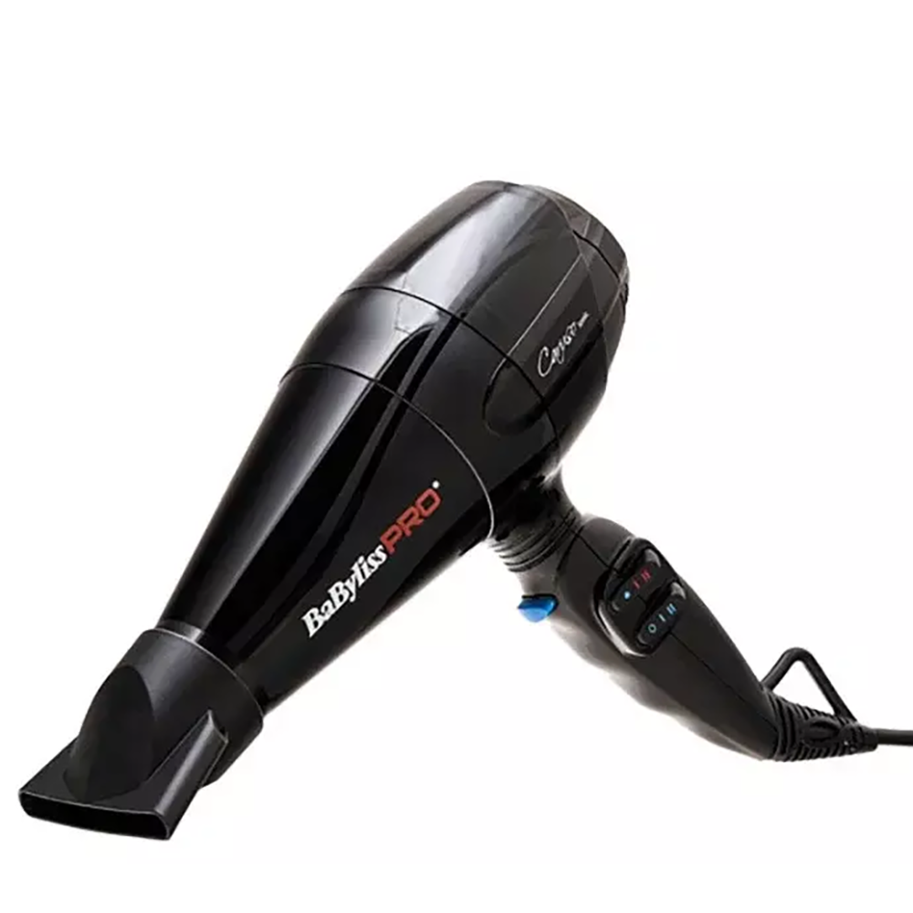 BABYLISS PRO Фен BaByliss Pro Caruso черный, ионизация, 2 насадки 2400 Вт, фото 5