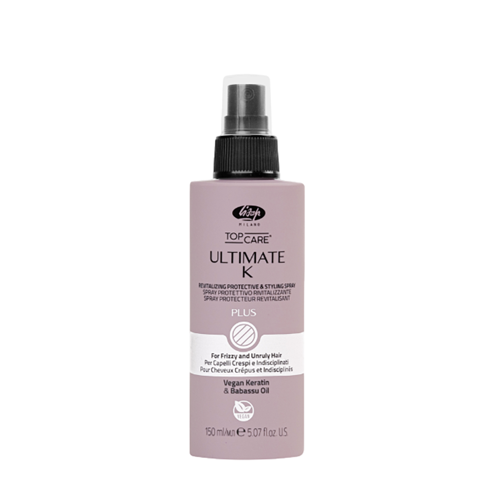 LISAP MILANO Спрей плюс восстанавливающий защитный для вьющихся и непослушных волос / Ultimate K 150 мл, фото 1