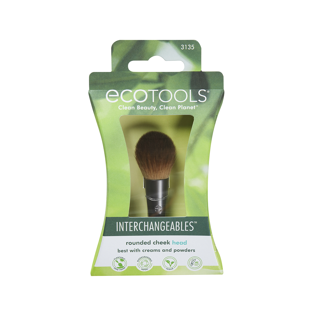 ECOTOOLS Кисть-насадка сменная для румян / Interchangeables Rounded Cheek Head, фото 4