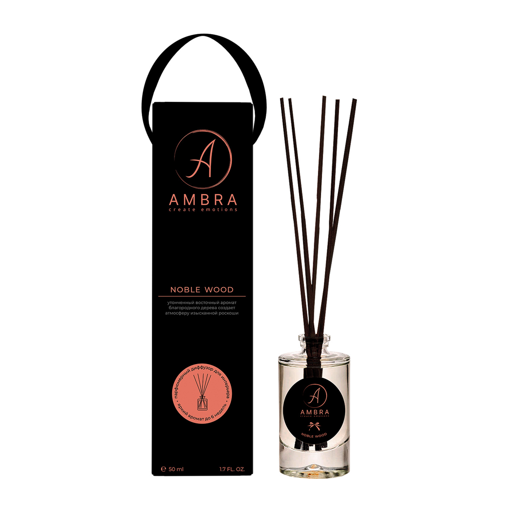 AMBRA Аромадиффузор, благородное дерево / Noble Wood Ambra 50 мл, фото 1