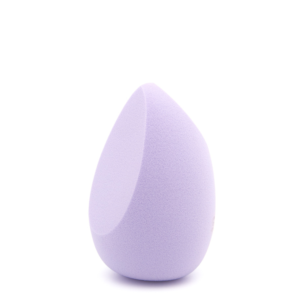 SOLOMEYA Спонж для макияжа вытянутый с двойным срезом, светло-фиолетовый / Elongated Double-Sided Cut blending sponge Light Purple 1 шт, фото 2
