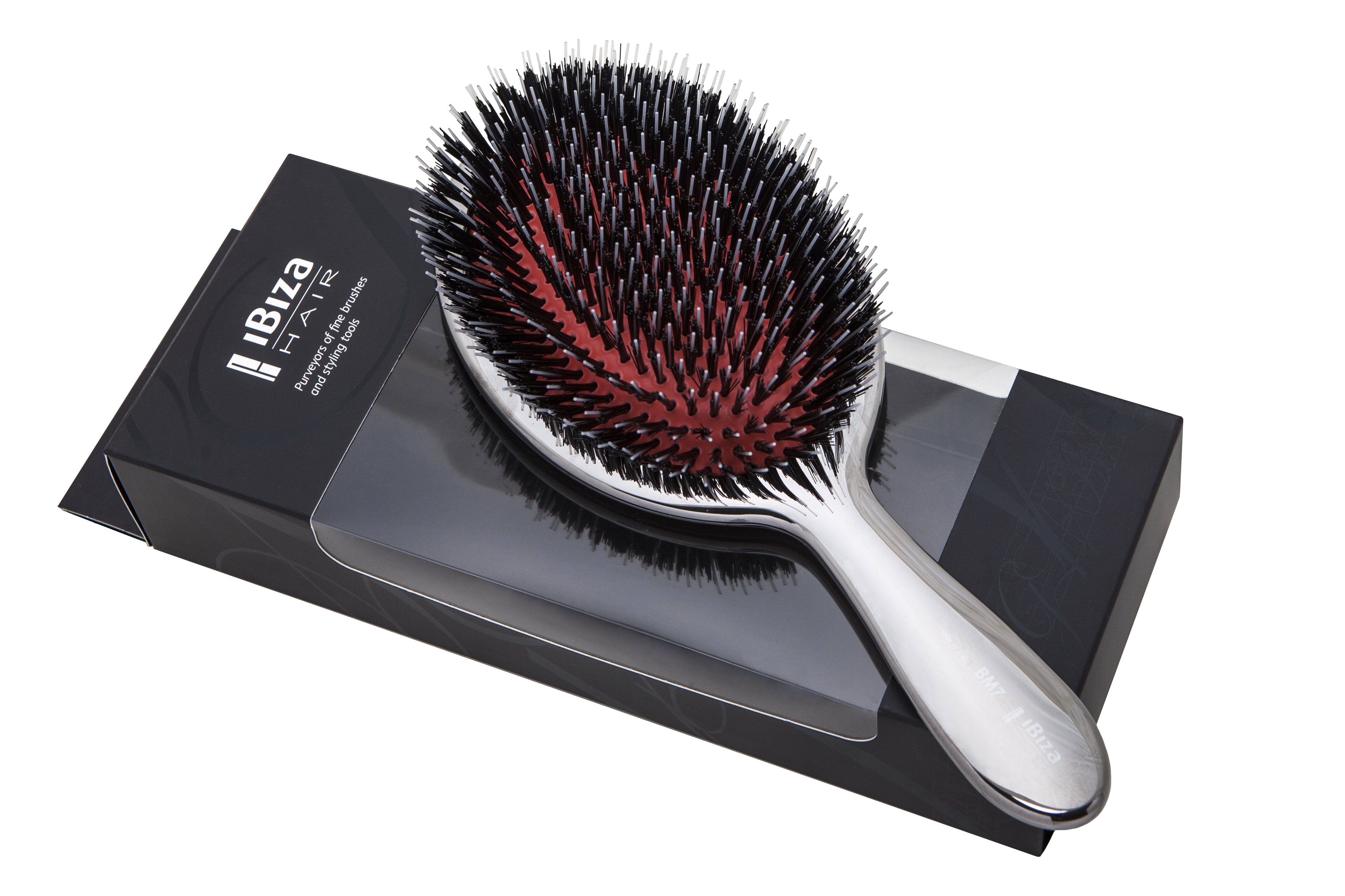 IBIZA HAIR Щетка овальная металлическая, матовая / Burnished XL oval, фото 4