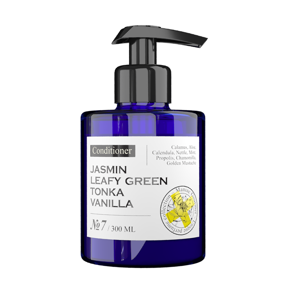 MANIAC GOURMET Кондиционер парфюмированный для волос №7 Жасмин, Зелень, Тонка, Ваниль 300 мл, фото 1